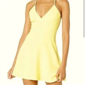 BCBGeneration Yellow Mini Dress